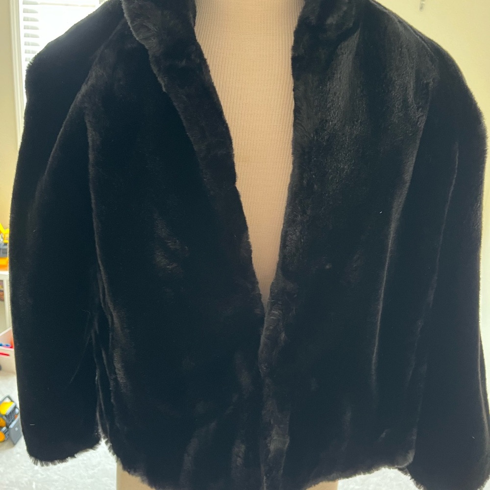 Ralph Lauren vintage faux fur cropped jacket